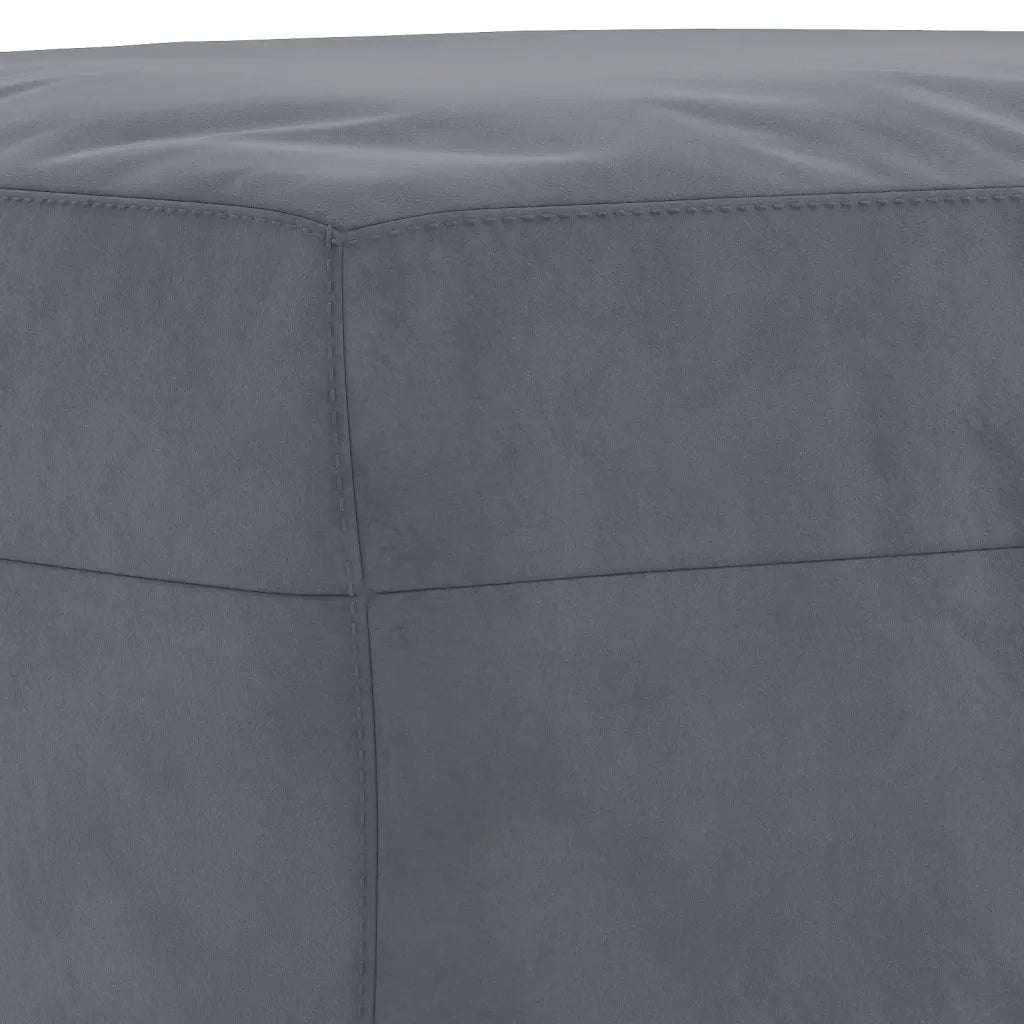 Set di Divani 4 pz con Cuscini Grigio Scuro in Velluto