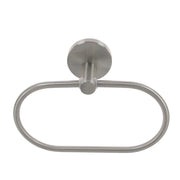 Trade Shop - Porta Asciugamani Ad Anello In Acciaio Satinato Accessori Da Bagno Portasciugamano 87910 -