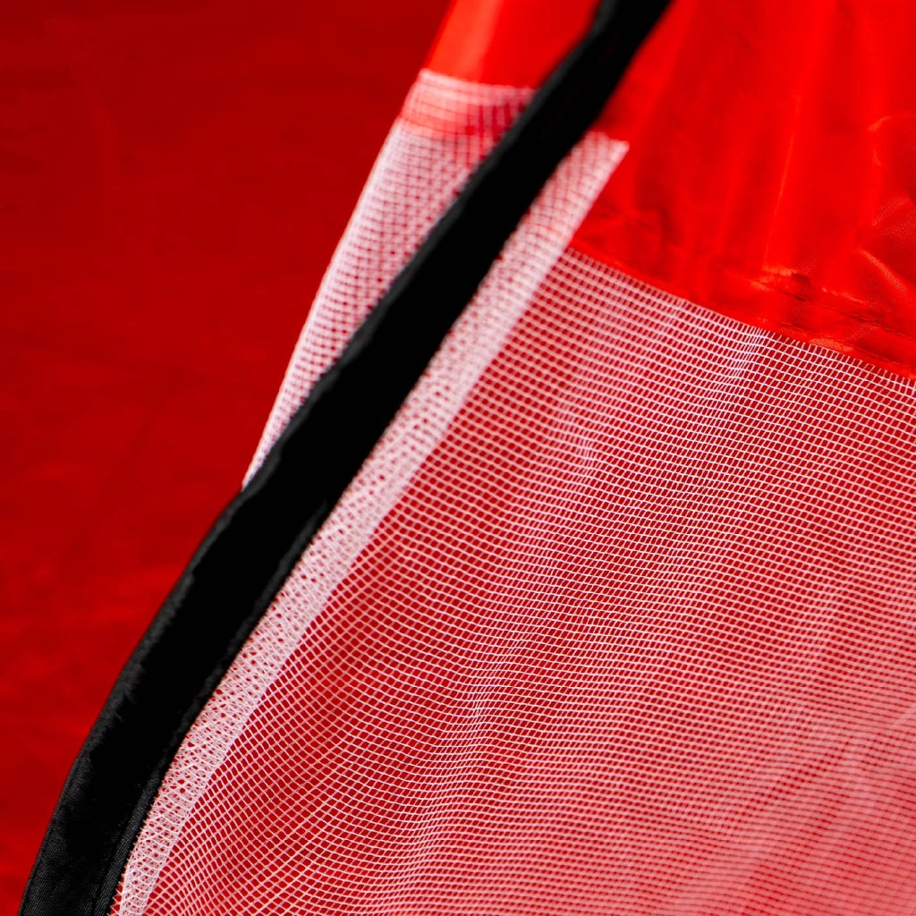 Tenda Pop Up Spiaggia con Tappetino Integrato Parasole Compatta e Pieghevole 140x70 cm Apertura Automatica Leggera per Mare Campeggio Giardino Rosso
