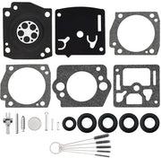 Kit di riparazione carburatore per Husqvarna K760/K750 - Diaframma carburatore - Membrana carburatore - Spazzola pulizia carburatore - Kit di revisione carburatore - Facile da installare - Kit di revisione