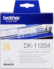 Brother DK-11204 nastro per etichettatrice Nero su bianco