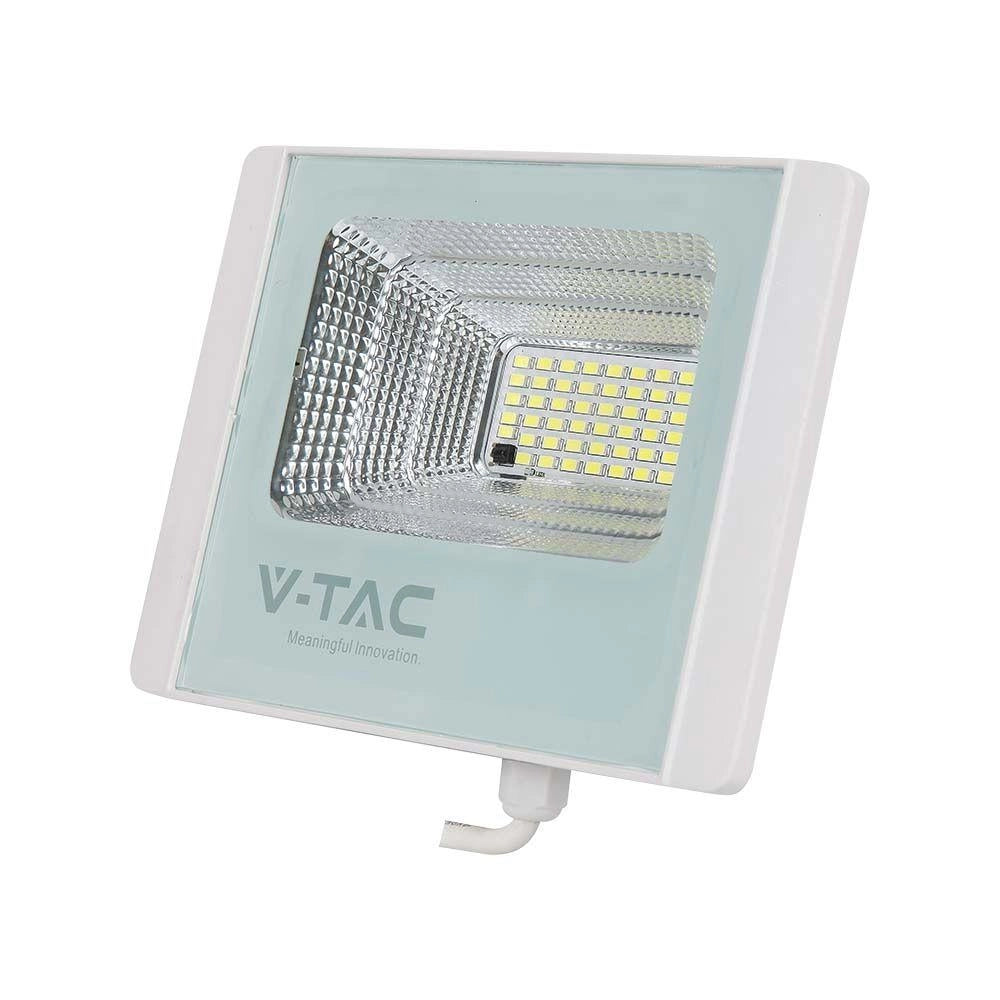 Faro LED solare V-TAC 12W 4000K 550lm IP65 telecomando