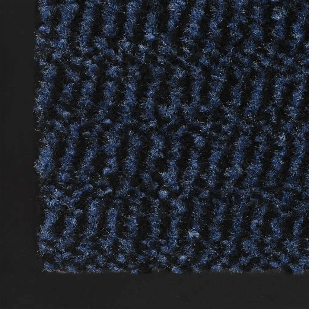 Tappeti Antipolvere 2 pz Rettangolari Trapuntati 60x90 cm Blu 3051608