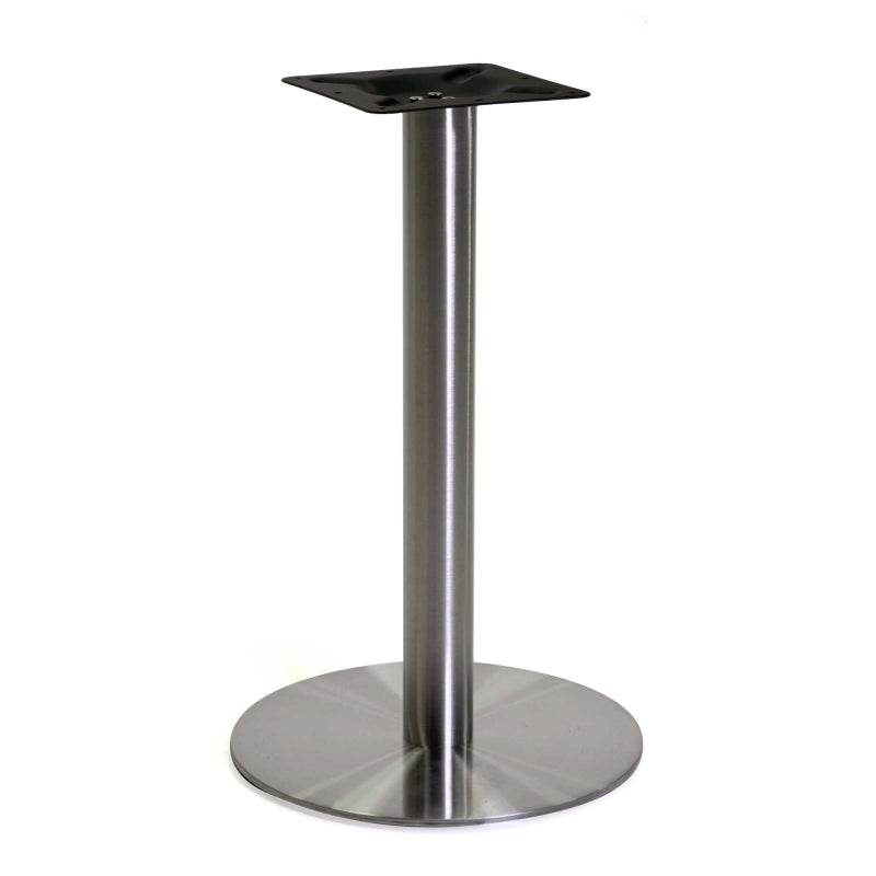 Base tavolo acciaio Gordon colore inox tondo cm ø45h72