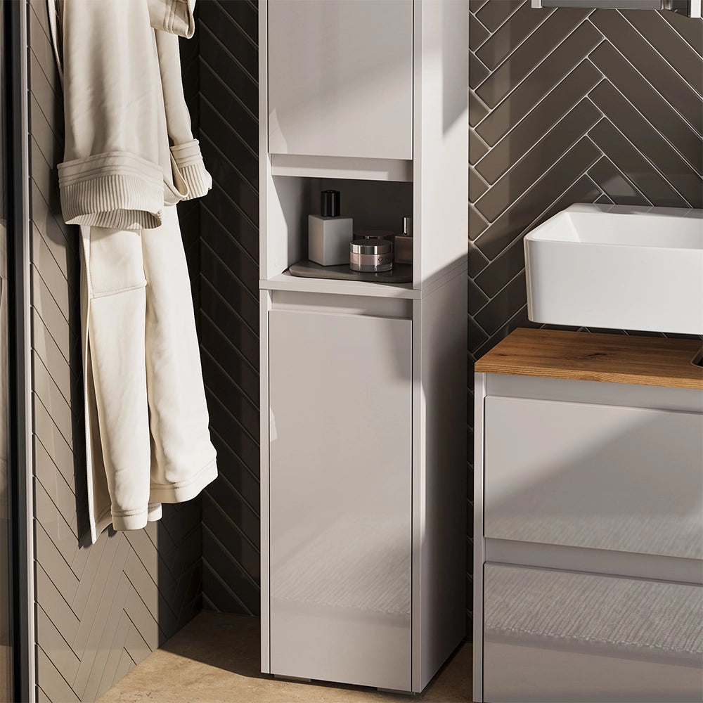 Vicco Armadio per il bagno Cashmere/Artigianale 30.2 x 191.5 cm con 2 porte