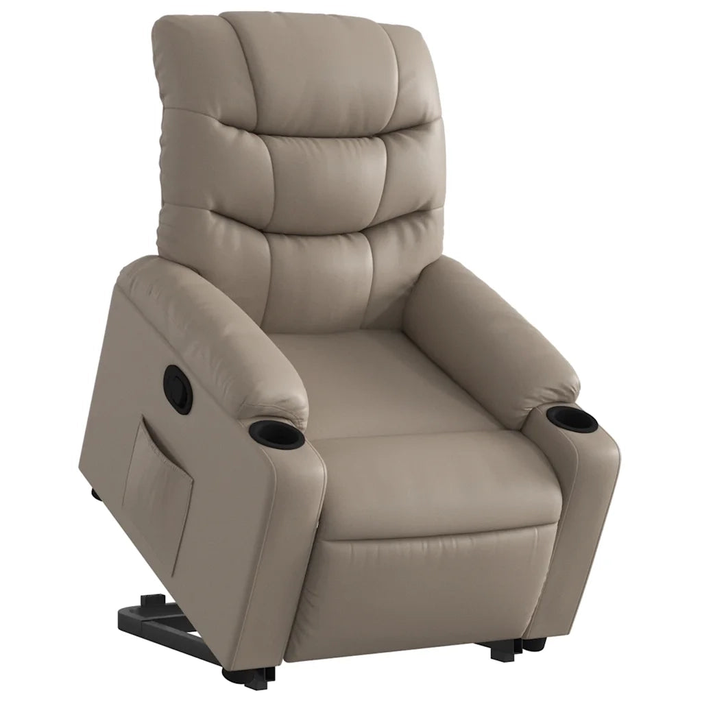 Poltrona Alzapersona Reclinabile Cappuccino in Similpellecod mxl 108880