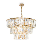 Lampadario in cristallo ottone Maytoni Puntes 18 luci