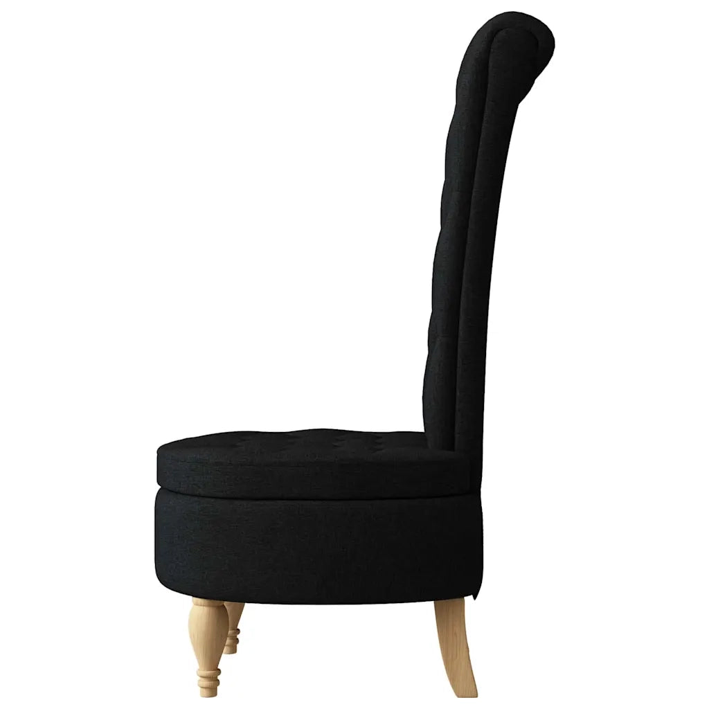 Divano Sedia-Poltrona Slipper Nero 56,5 x 70 x 110 cm Tessuto