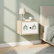 Mobiletto da comodino a parete HANAU 2 pz Rovere Sonoma 8007494