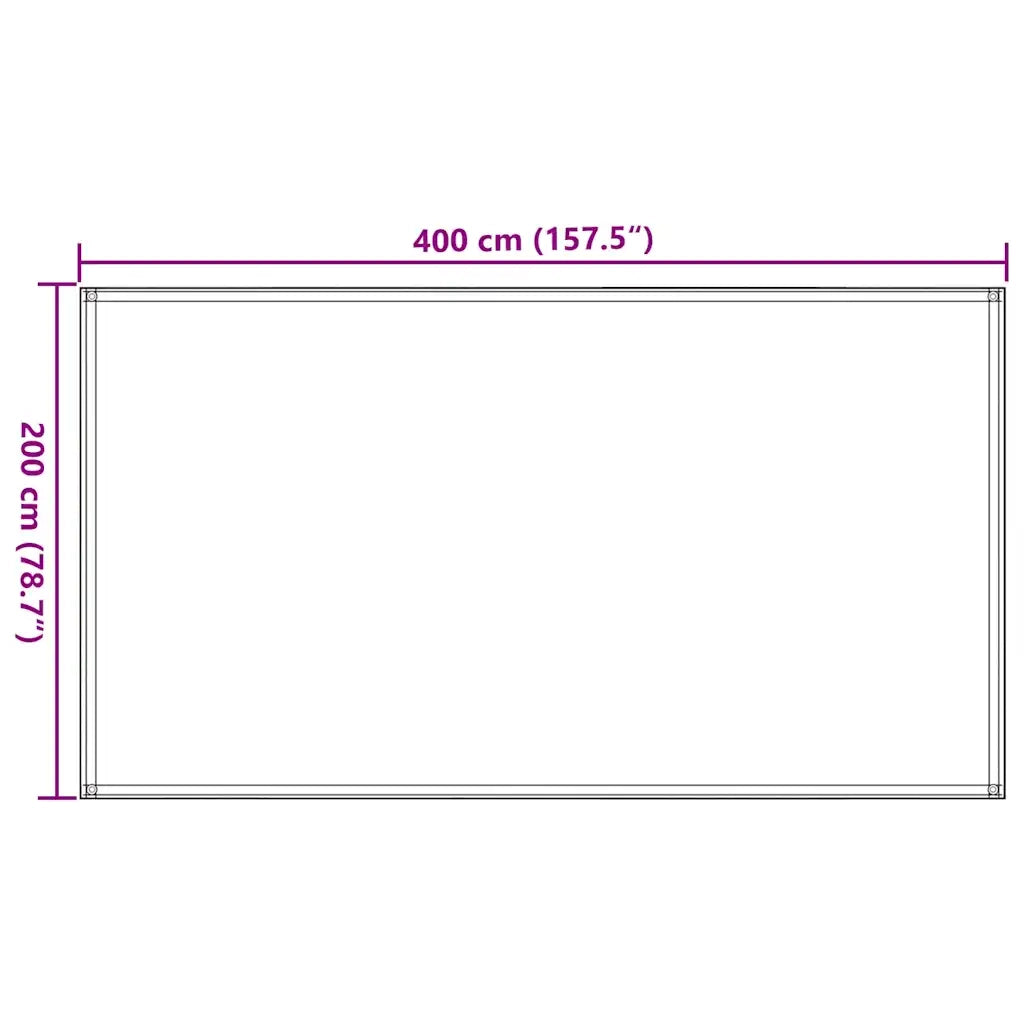Tappeto da Tenda Sabbia 200x400 cm HDPE