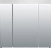 Specchio Bagno Moderno - Soluzione di Stile per la Conservazione - Finitura Liscia Bianca - Spazio Adeguato - 80 x 75 x 16 cm