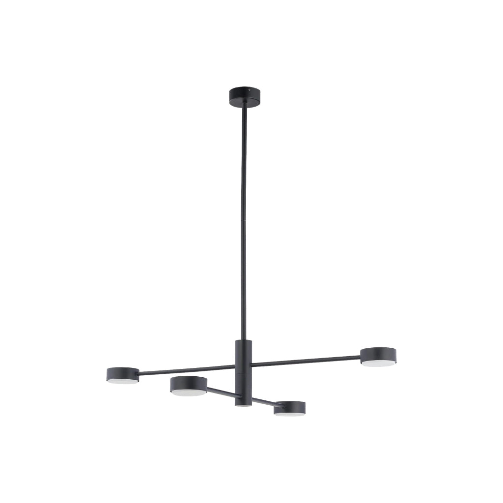Plafoniera LED Nowodvorski Orbit nera metallo 4xGX53