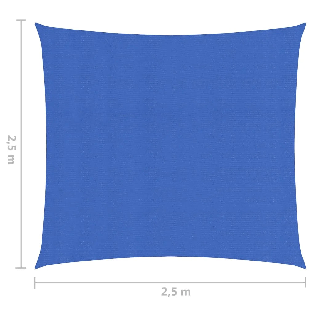 Vela ombreggiante 160 g/m² blu 2,5 x 2,5 m HDPE 02_0009046