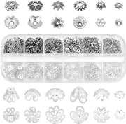Accessori per Sierade - Caps per Kralen - Sostegni in Metallo - Ideali per la Creazione di Gioielli - Argento - Caps per Kralen - Argento Antico - 261 Pezzi