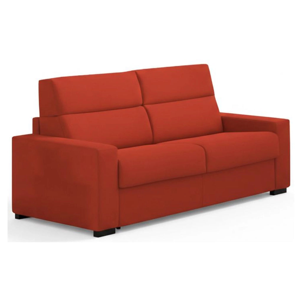Quindici, Divano Letto 3 Posti Sfoderabile Made in Italy, 220x95 cm Arancione
