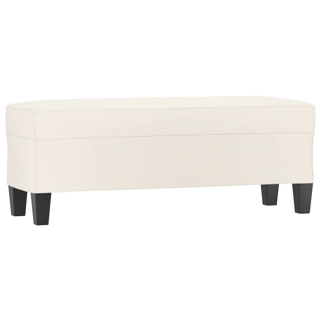 Panca 100 x 35 x 41 cm in similpelle crema 02_0010489