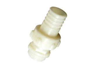 RACCORDO IN PA PORTAGOMMA DRITTO A 3 PEZZI- - M 1 x ø mm.25 - 10 pezzi BUCCHI