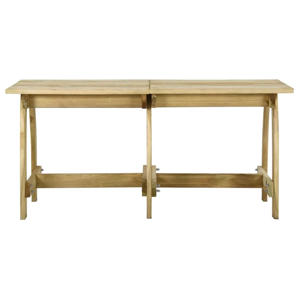 Tavolo da Giardino 160x74x75 cm in Legno di Pino Impregnato 318404