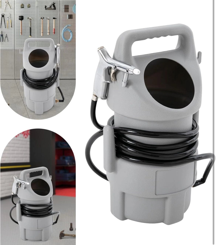Sabbiatrice ad Aria Compressa 22 Kg con Serbatoio, 4 Ugelli Intercambiabili e Tubo 4,5m – Per Rimozione Ruggine Vernici e Pulizia Professionale Metallo Legno Pietra