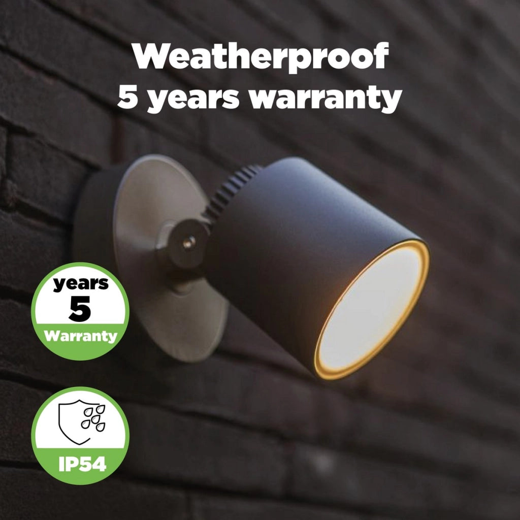 Applique esterna Explorer LED 5W antracite IP54 Lutec