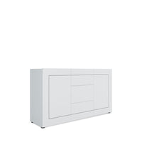 Madia 2 Ante e 3 Cassetti 150x40x83,5 cm Elios Bianco Lucido