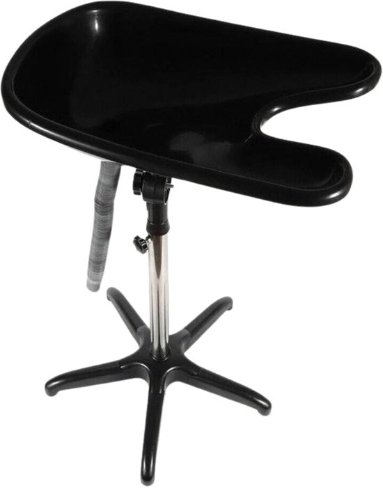 Wastafello Mobile - Nero - Adattabile in Altezza - Lavabo Mobile - Wastafello per Capelli - Wastafello per Barbiere - Lavabo per Capelli a Casa