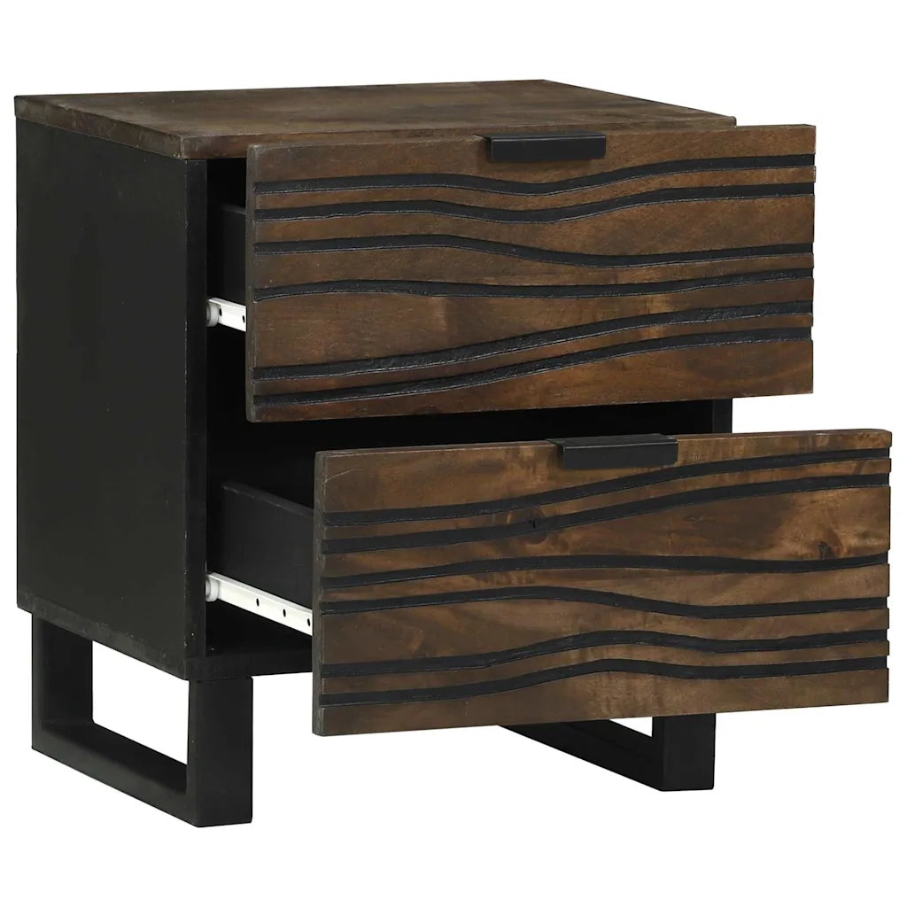 Armadio da Notte con cassetto 2 pcs Noce 40 x 33 x 46 cm 4018007