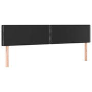Testiera | Testata Nera 200x5x78/88 cm in Similpelle