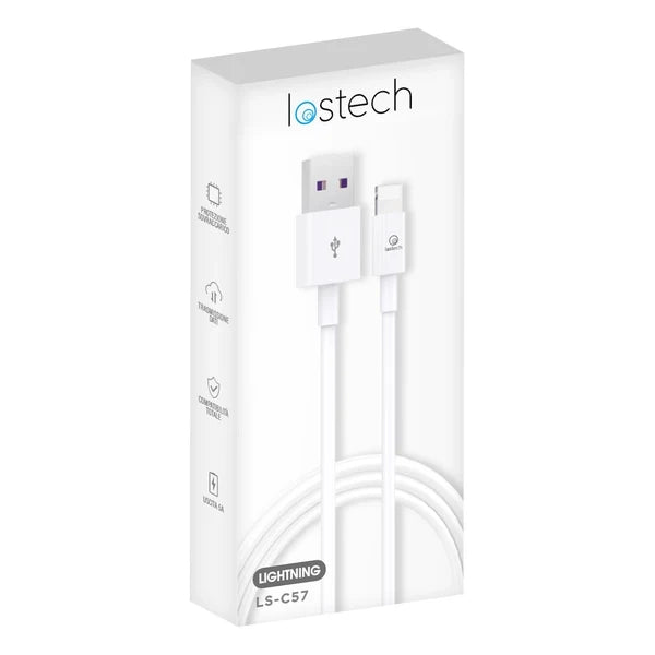 Cavo Smartphone Ls C57 Lostech Usb Lightning Bianco 120 cm 4 Pezzi