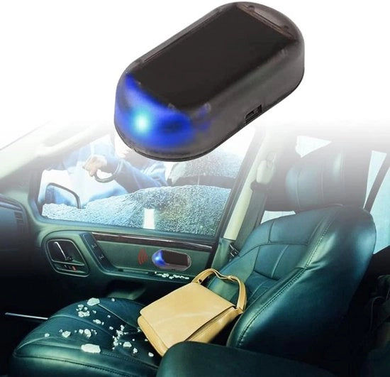 Sistema di allarme auto con illuminazione solare LED, avviso di sicurezza anti-furto 1 pezzo