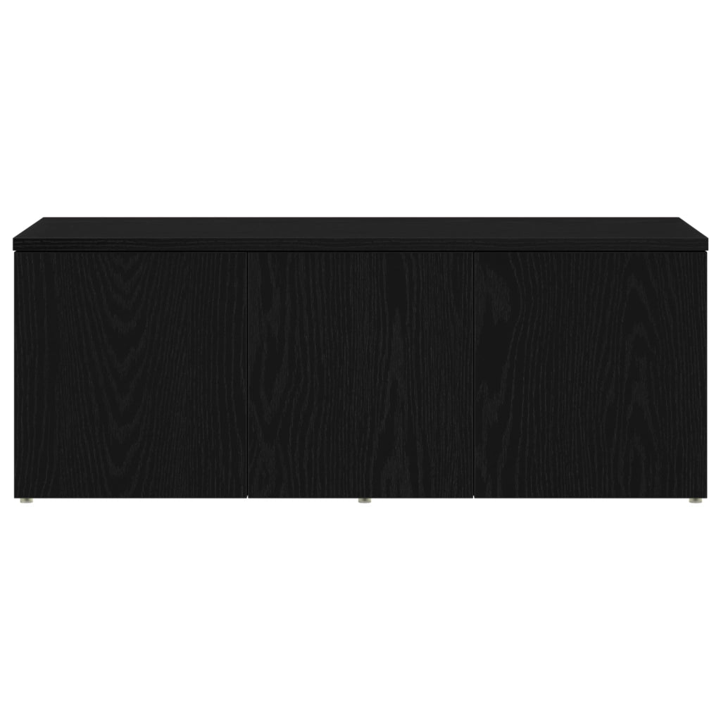 Mobile TV  Nero Rovere 80x34x30 cm in legno ingegnerizzato