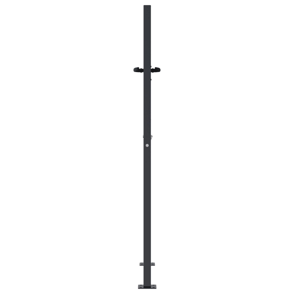 Cancello da giardino antracite 100x150 cm in acciaio con design ad albero 153157