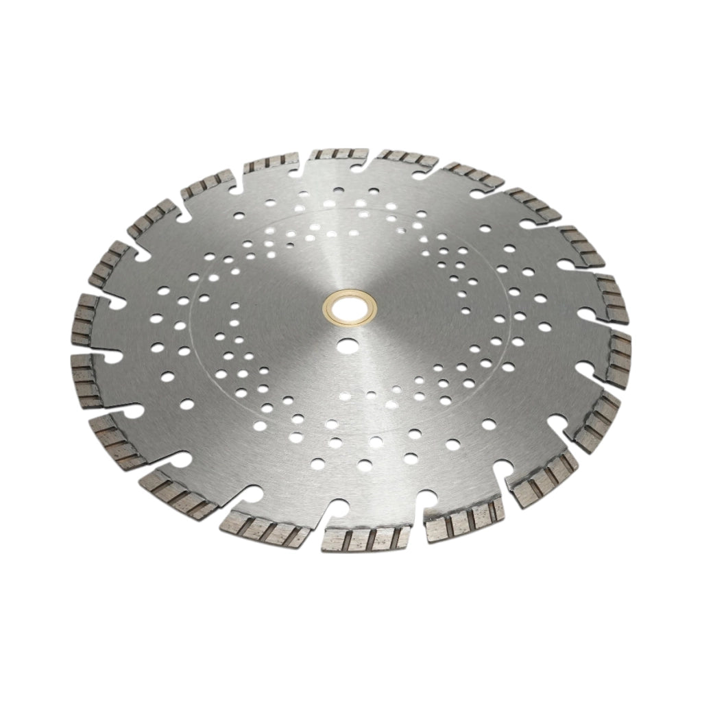 Disco diamantato turbo segmentato 300x30mm, segmento 10mm per cemento armato, pavimentazioni, archi, pietra dura Breckner Germany