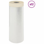 Telo per Polvere con Nastro Adesivo 12 pz 270 x 1600 cm HDPE CFW7537825