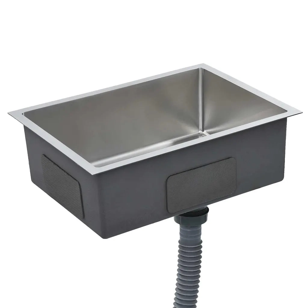 Lavello da Cucina Lavorato a Mano con Filtro in Acciaio Inox 145078