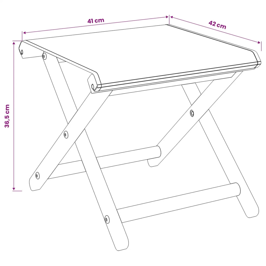 Lettino 2 pcs Legno di Eucalipto Massello Rosso 42024892