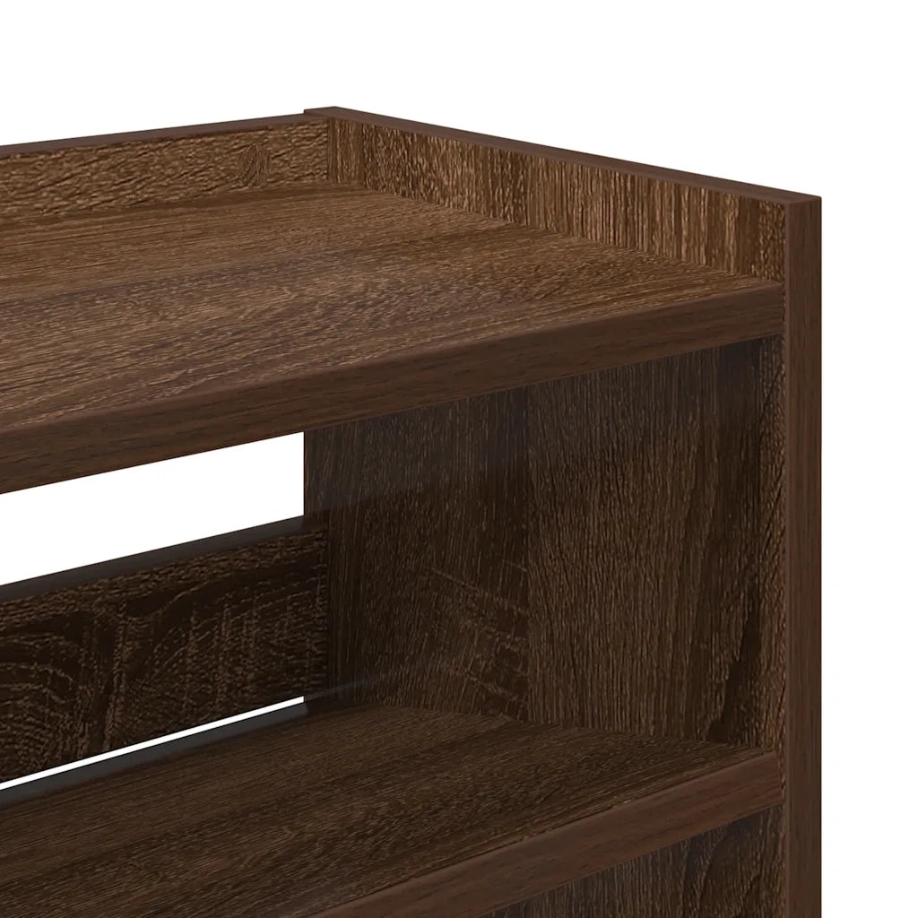 Scarpiera | Mobile per scarpe Rovere Marrone 80x25x81 cm in Legno Multistrato