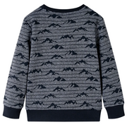 Felpa per Bambini Blu Marino Mélange 116 13151