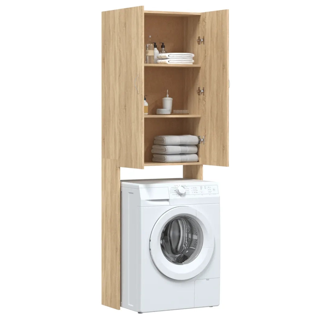 Mobile per Lavatrice Rovere Sonoma 64x25,5x190 cm CFW8848747