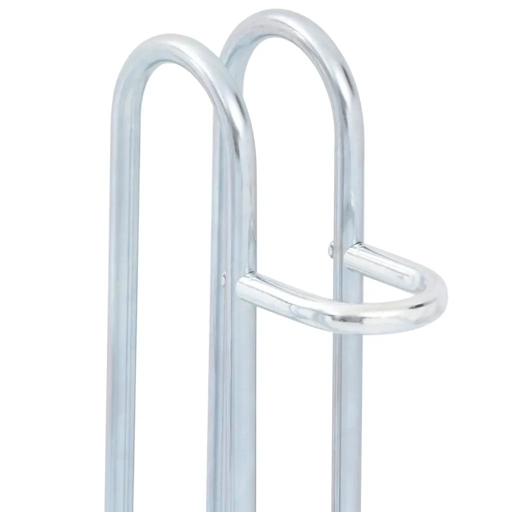 Supporto per 2 Bici da Pavimento Autoportante Acciaio Zincato 4005568