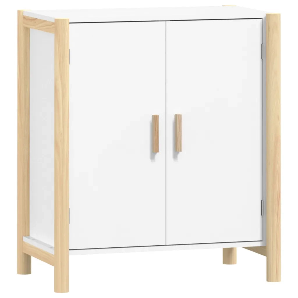 Credenza Bianca 62x38x70 cm in Legno Multistrato cod mxl 27732