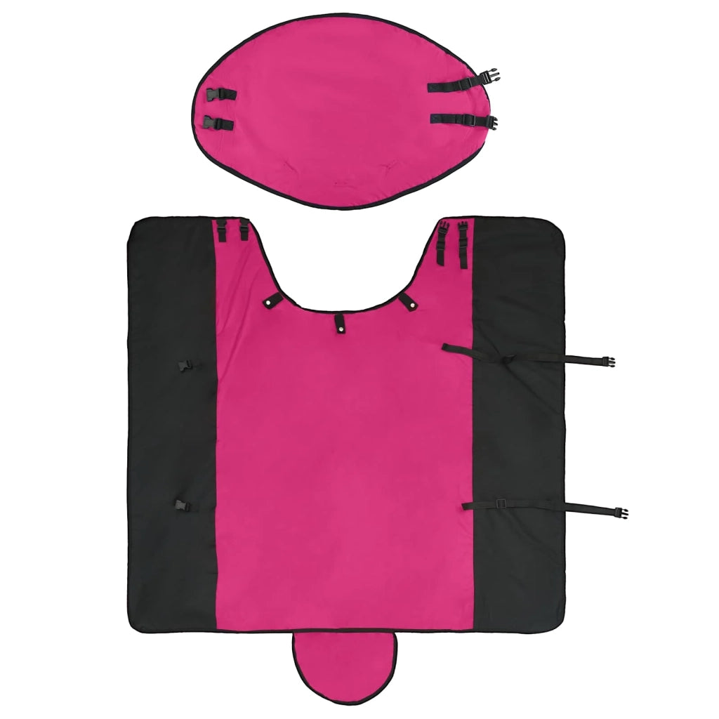 Coperta per Cavalli Rosa e Nero 145 cm Poliestere CFW6284606