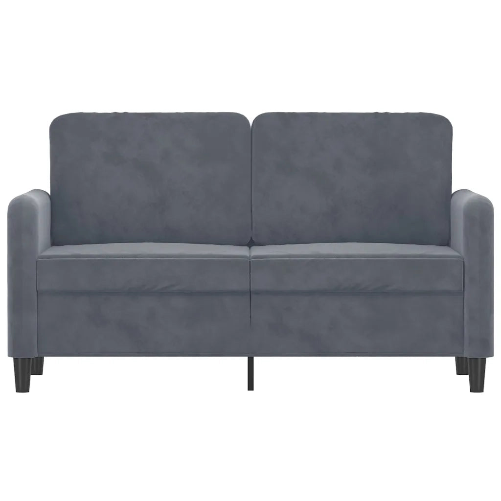 Divano | Divano da soggiorno | Sofa a 2 Posti grigio scuro 120 cm in Velluto