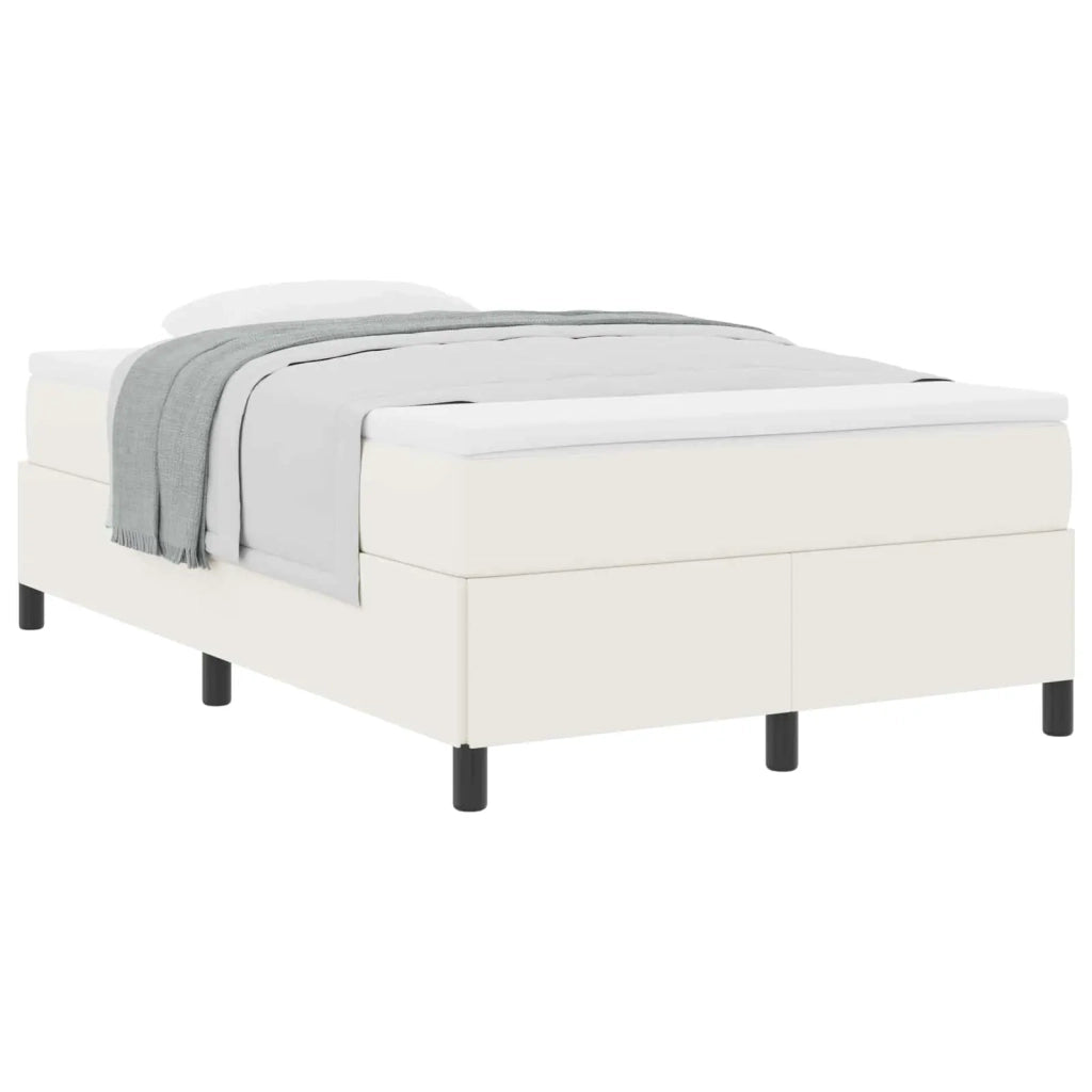 Letto a molle Crema 120 x 200 cm Tessuto in Cords 42006964