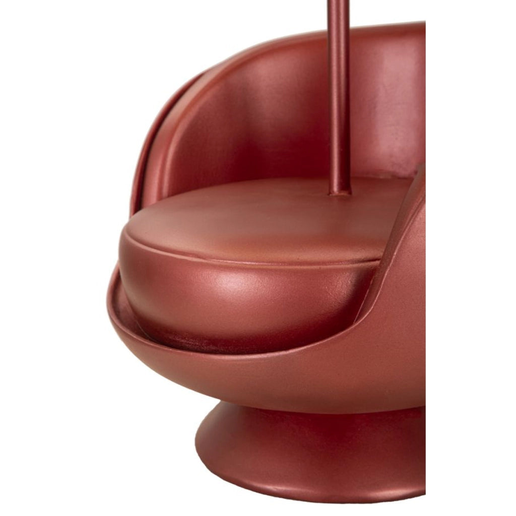 Lampada da Tavolo Poltrona 1, Rosso, Poliresina, 26x26x43 cm
