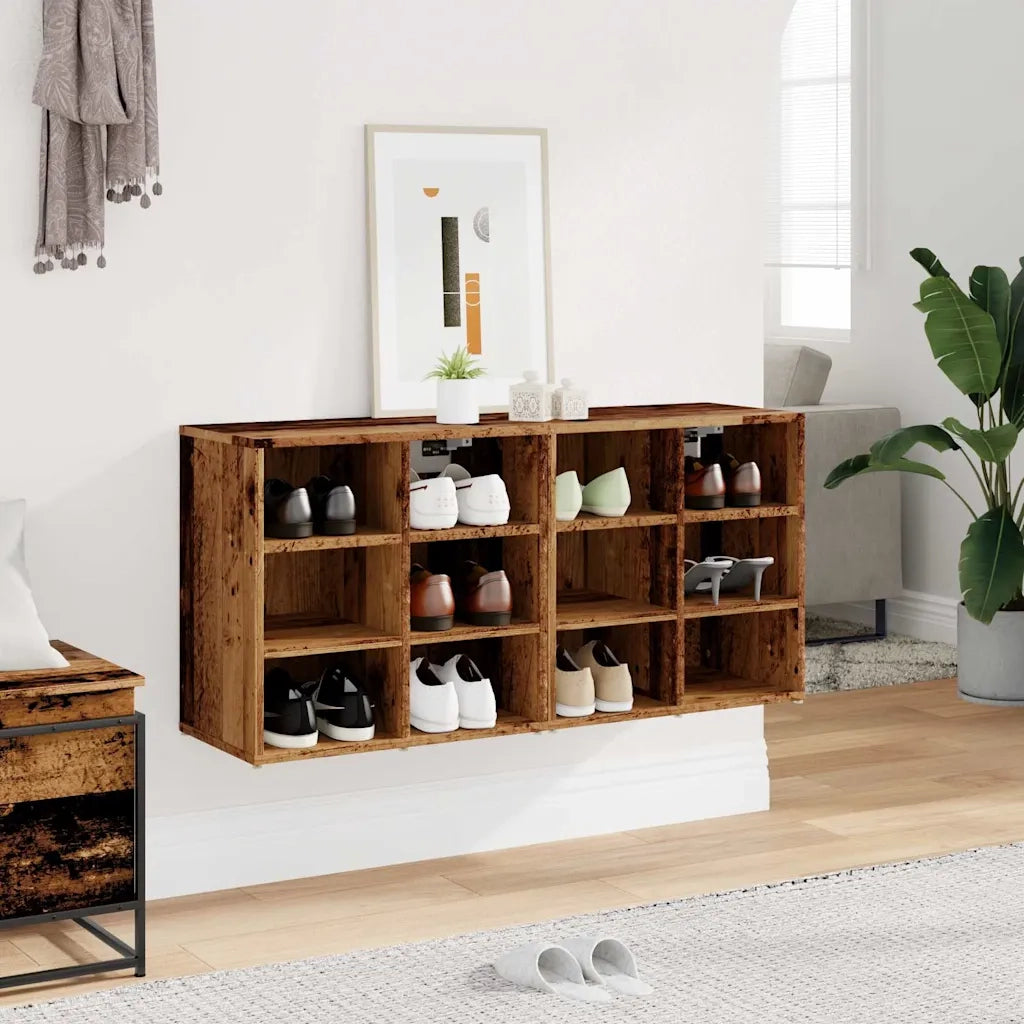 Scarpiere 2 pz Legno Antico 52x30x50 cm 857034