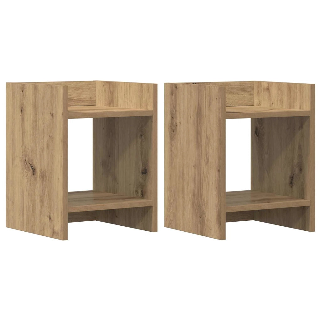 Supporto per piante 2 pcs Rovere Artigianale 30 x 30 x 40 cm