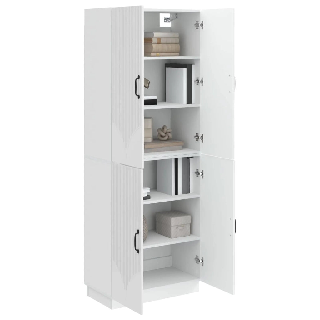 Set di armadi 2 pcs Bianco Lucido Legno ingegnerizzato 3416785