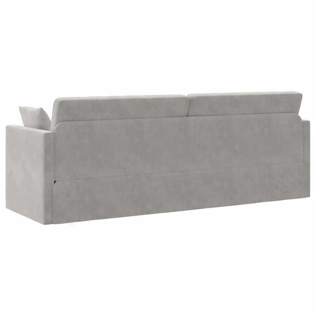 Divano-letto | Sof¨¤ letto | Letto singolo da pavimento Grigio chiaro 213 x 70 x 77 cm
