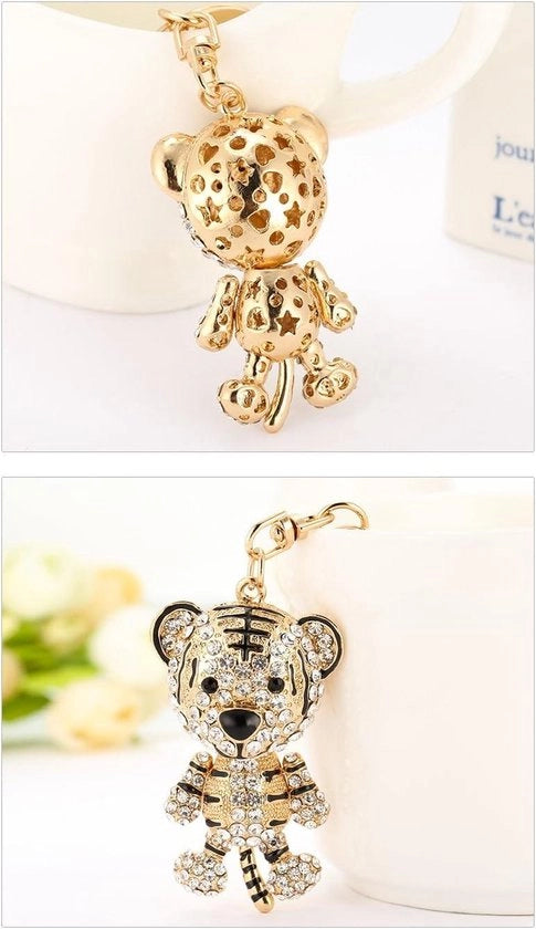 Allettanti Catene a 3D Tigre in Colore Oro per Donne e Bambini